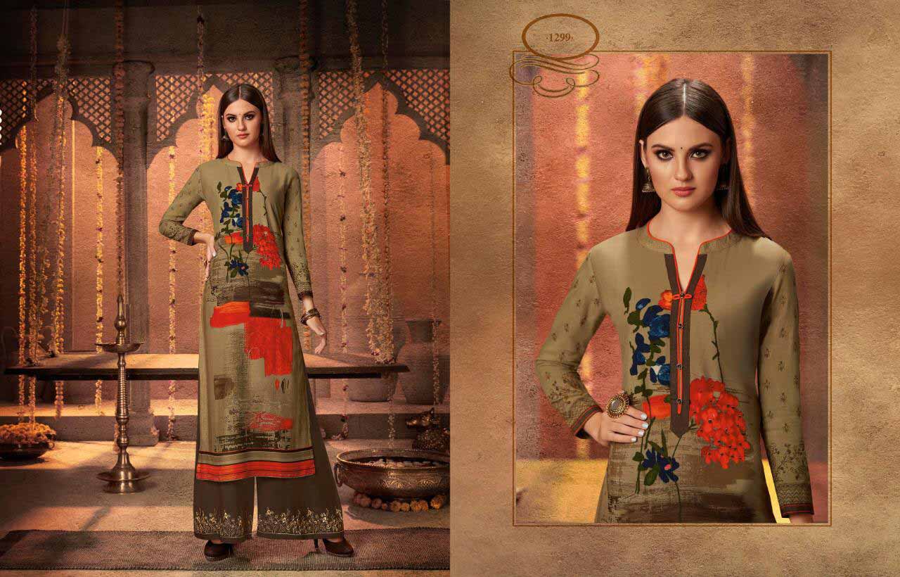Chambor Vol-7 Kajree Rayon Palazzo Embroidery Kurti Chambor Vol-7 Kajree Rayon Palazzo Embroidery Kurti